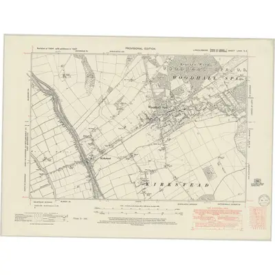 1947 Map of Lincolnshire LXXX.SE, 1950 Print