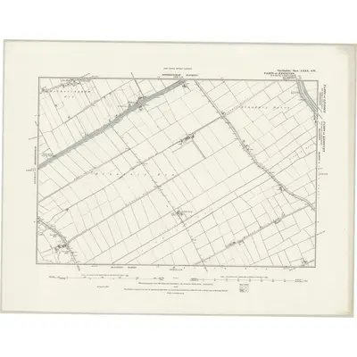 1887 Map of Lincolnshire LXXX.SW, 1888 Print