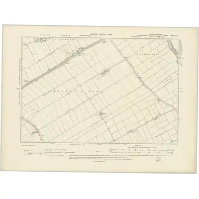1904 Map of Lincolnshire LXXX.SW, 1906 Print