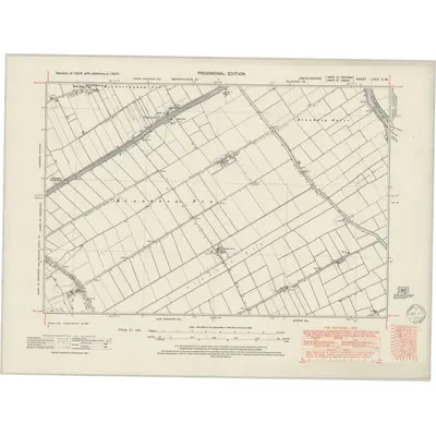 1947 Map of Lincolnshire LXXX.SW, 1950 Print