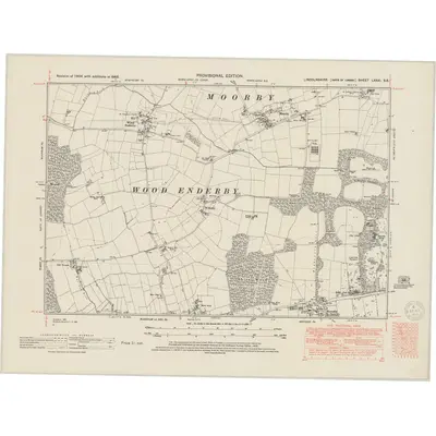 1948 Map of Lincolnshire LXXXI.SE, 1950 Print