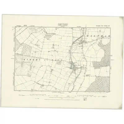 1887 Map of Lincolnshire LXXXI.SW, 1888 Print