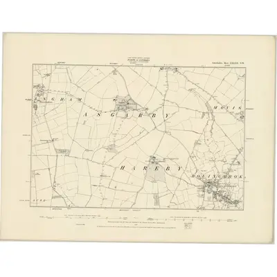 1887 Map of Lincolnshire LXXXII.NW