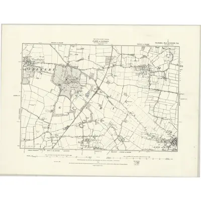 1887 Map of Lincolnshire LXXXIII.NE, 1888 Print