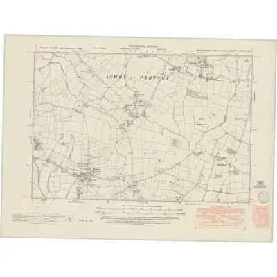 1946 Map of Lincolnshire LXXXIII.NW, 1951 Print