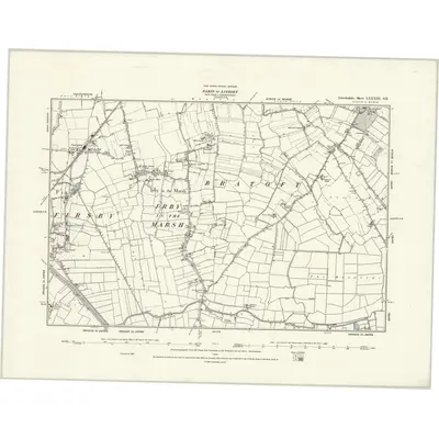 1887 Map of Lincolnshire LXXXIII.SE, 1888 Print