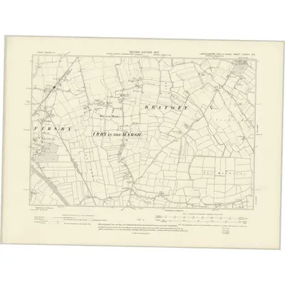 1904 Map of Lincolnshire LXXXIII.SE, 1907 Print
