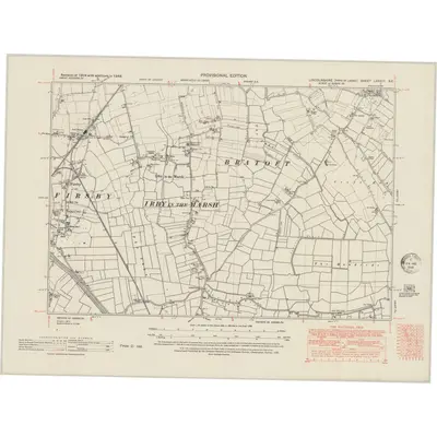 1946 Map of Lincolnshire LXXXIII.SE, 1951 Print