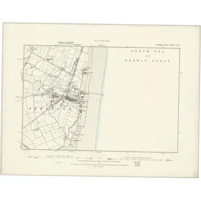 1887 Map of Lincolnshire LXXXIV.SE, 1888 Print