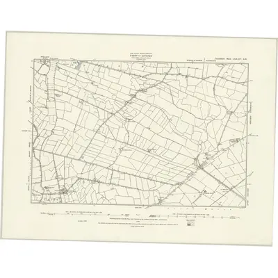 1887 Map of Lincolnshire LXXXIV.SW, 1888 Print