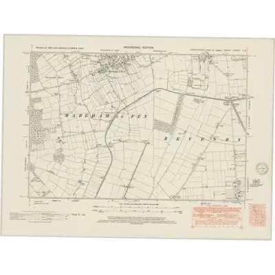 1946 Map of Lincolnshire LXXXIX.NE, 1951 Print