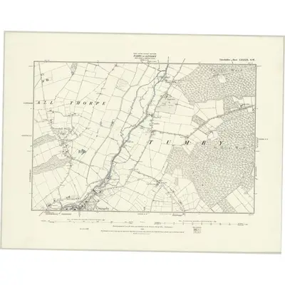 1887 Map of Lincolnshire LXXXIX.NW, 1888 Print