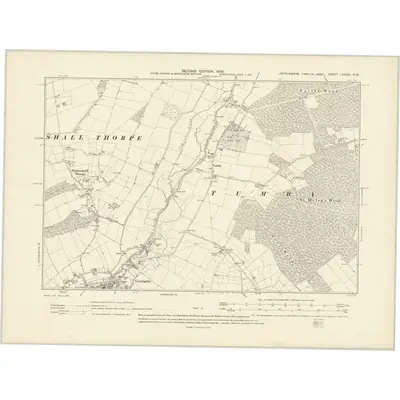 1904 Map of Lincolnshire LXXXIX.NW, 1906 Print
