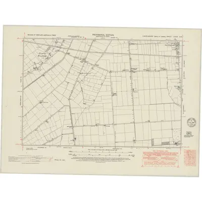 1948 Map of Lincolnshire LXXXIX.SE, 1951 Print