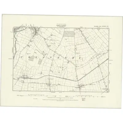 1887 Map of Lincolnshire LXXXIX.SW, 1888 Print