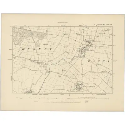 1886 Map of Lincolnshire LXXXV.NE