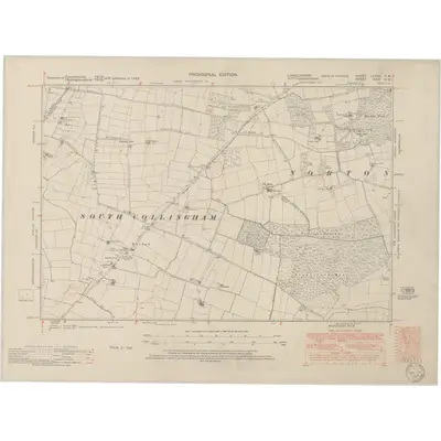1948 Map of Lincolnshire LXXXV.NW, 1950 Print