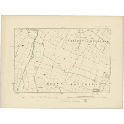 1886 Map of Lincolnshire LXXXV.SE