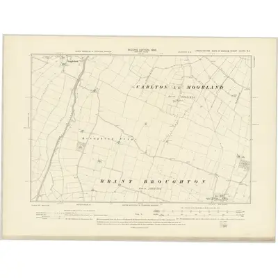 1904 Map of Lincolnshire LXXXV.SE, 1906 Print