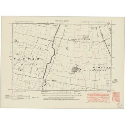 1948 Map of Lincolnshire LXXXVI.NW, 1950 Print