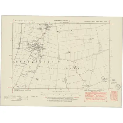 1947 Map of Lincolnshire LXXXVI.SE, 1950 Print
