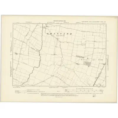 1904 Map of Lincolnshire LXXXVI.SW, 1906 Print