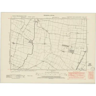 1947 Map of Lincolnshire LXXXVI.SW, 1950 Print