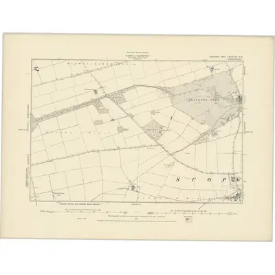 1887 Map of Lincolnshire LXXXVII.NW