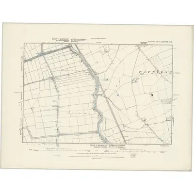 1887 Map of Lincolnshire LXXXVIII.NE, 1888 Print
