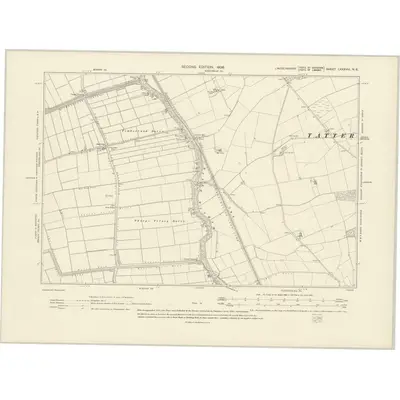 1904 Map of Lincolnshire LXXXVIII.NE, 1906 Print