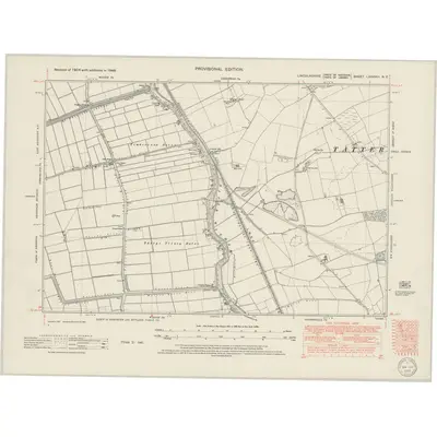 1948 Map of Lincolnshire LXXXVIII.NE, 1950 Print