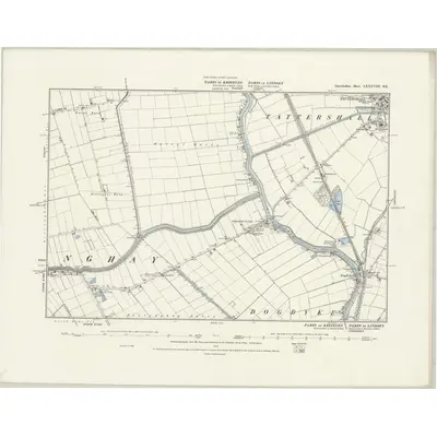 1887 Map of Lincolnshire LXXXVIII.SE, 1888 Print