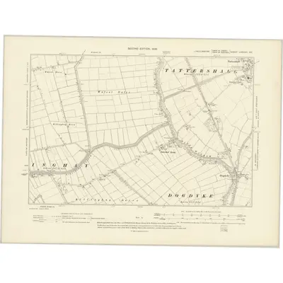 1903 Map of Lincolnshire LXXXVIII.SE, 1906 Print