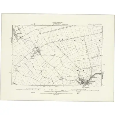 1887 Map of Lincolnshire LXXXVIII.SW, 1888 Print