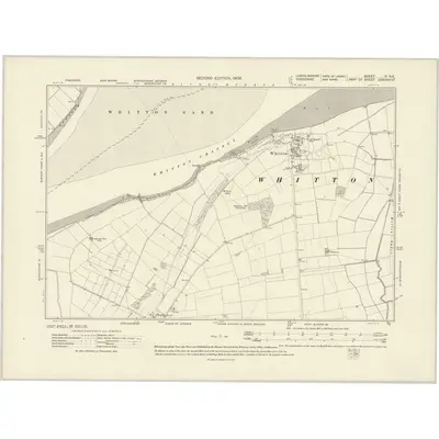 1906 Map of Lincolnshire V.NE, 1908 Print
