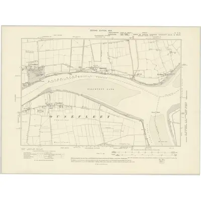 1906 Map of Lincolnshire V.NW, 1908 Print