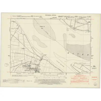 1950 Map of Lincolnshire V.NW, 1952 Print