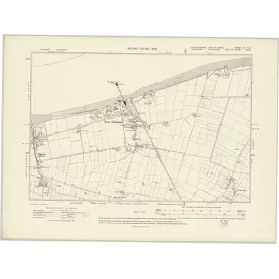 1906 Map of Lincolnshire VII.NE, 1908 Print