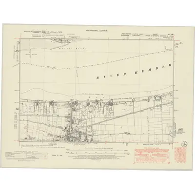 1948 Map of Lincolnshire VII.NW, 1951 Print