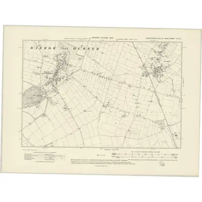 1906 Map of Lincolnshire VII.SE, 1908 Print
