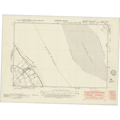 1946 Map of Lincolnshire VIII.SE, 1951 Print