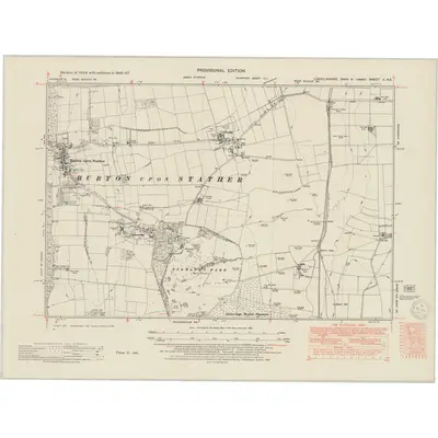 1946 Map of Lincolnshire X.NE, 1950 Print