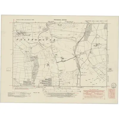 1948 Map of Lincolnshire X.SE, 1950 Print
