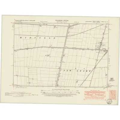 1946 Map of Lincolnshire XC.SE, 1951 Print