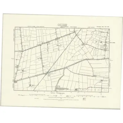 1887 Map of Lincolnshire XCI.NW, 1888 Print