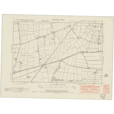 1946 Map of Lincolnshire XCI.NW, 1951 Print