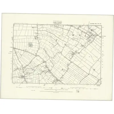 1887 Map of Lincolnshire XCI.SE, 1888 Print