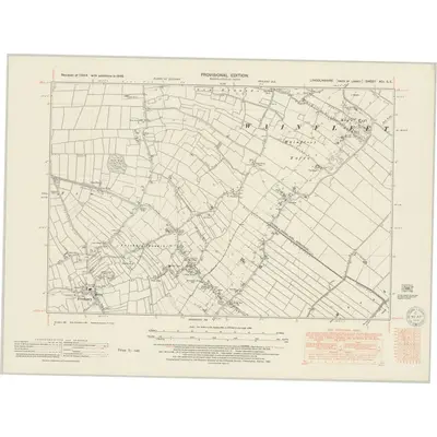 1946 Map of Lincolnshire XCI.SE, 1951 Print