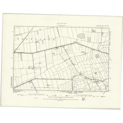 1887 Map of Lincolnshire XCI.SW, 1888 Print