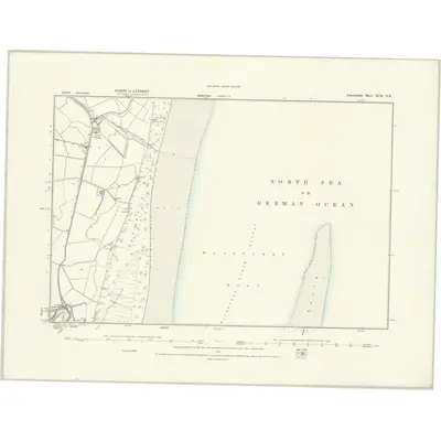 1887 Map of Lincolnshire XCII.NE, 1888 Print